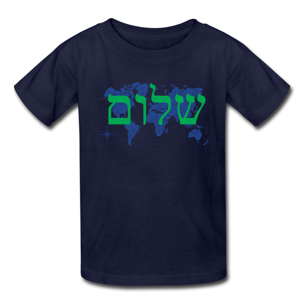 Peace on Earth - Kids' T-Shirt - navy