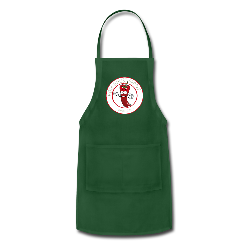 Holy Ghost Pepper - Adjustable Apron - forest green