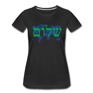 Peace on Earth - Women’s Premium T-Shirt - black