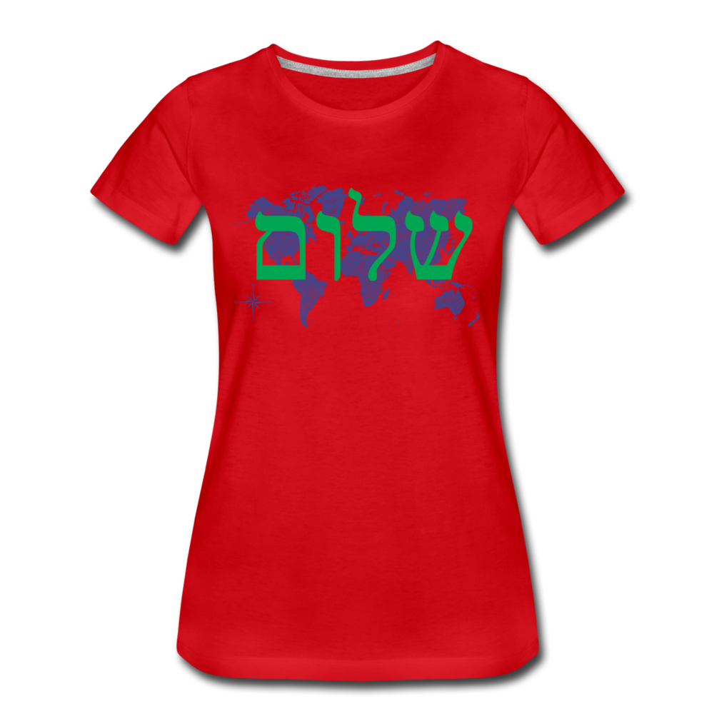 Peace on Earth - Women’s Premium T-Shirt - red