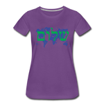 Peace on Earth - Women’s Premium T-Shirt - purple