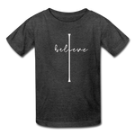 I Believe - Kids' T-Shirt - heather black
