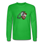 Heart for the Savior - Men's Long Sleeve T-Shirt - bright green
