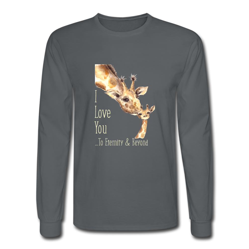 Eternity & Beyond - Men's Long Sleeve T-Shirt - charcoal
