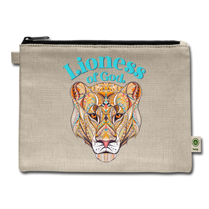 Lioness of God - Carry All Pouch - natural