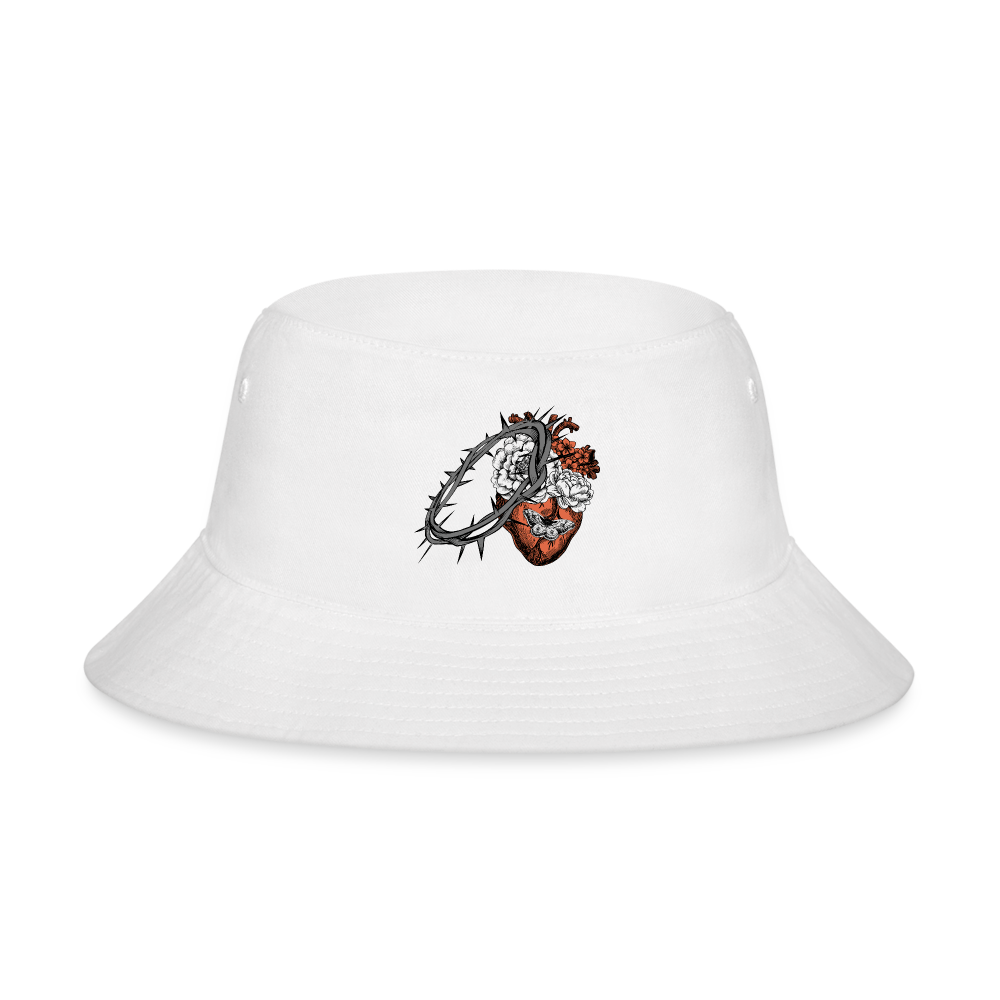 Heart for the Savior - Bucket Hat - white