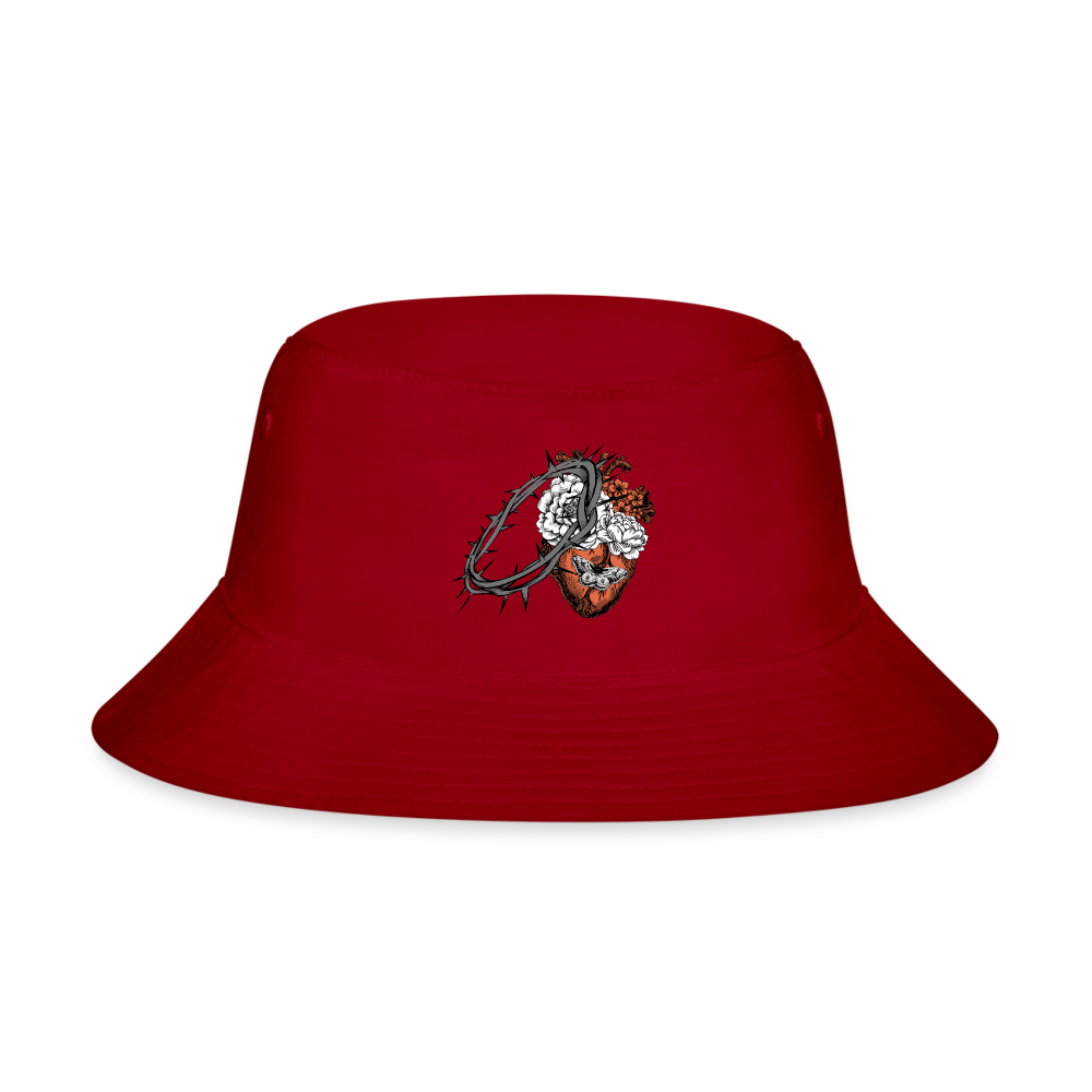 Heart for the Savior - Bucket Hat - red