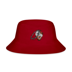 Heart for the Savior - Bucket Hat - red