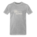 O Come Let Us Adore - Men’s Premium Organic T-Shirt - heather gray