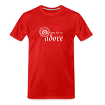 O Come Let Us Adore - Men’s Premium Organic T-Shirt - red