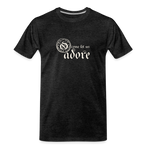 O Come Let Us Adore - Men’s Premium Organic T-Shirt - charcoal grey