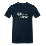 O Come Let Us Adore - Men’s Premium Organic T-Shirt - deep navy