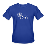 O Come Let Us Adore - Men’s Moisture Wicking Performance T-Shirt - royal blue