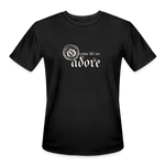 O Come Let Us Adore - Men’s Moisture Wicking Performance T-Shirt - black