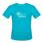 O Come Let Us Adore - Men’s Moisture Wicking Performance T-Shirt - turquoise