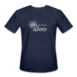 O Come Let Us Adore - Men’s Moisture Wicking Performance T-Shirt - navy