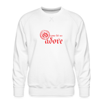 O Come Let Us Adore - Men’s Premium Sweatshirt - white