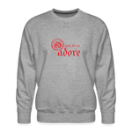 O Come Let Us Adore - Men’s Premium Sweatshirt - heather grey