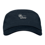 O Come Let Us Adore - Organic Cadet Cap - navy