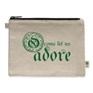 O Come Let Us Adore - Carry All Pouch - natural