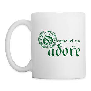 O Come Let Us Adore - White Coffee/Tea Mug - white