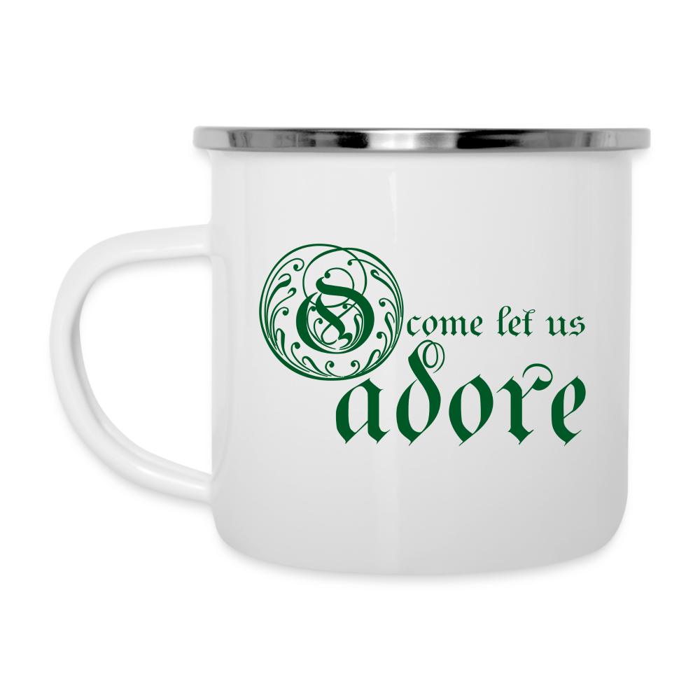 O Come Let Us Adore - Camper Mug - white