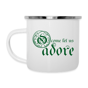 O Come Let Us Adore - Camper Mug - white