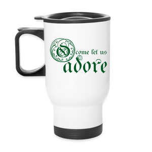 O Come Let Us Adore - Travel Mug - white