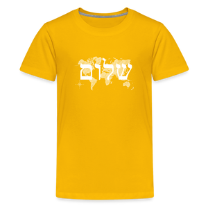 Peace on Earth - Kids' Premium T-Shirt - sun yellow