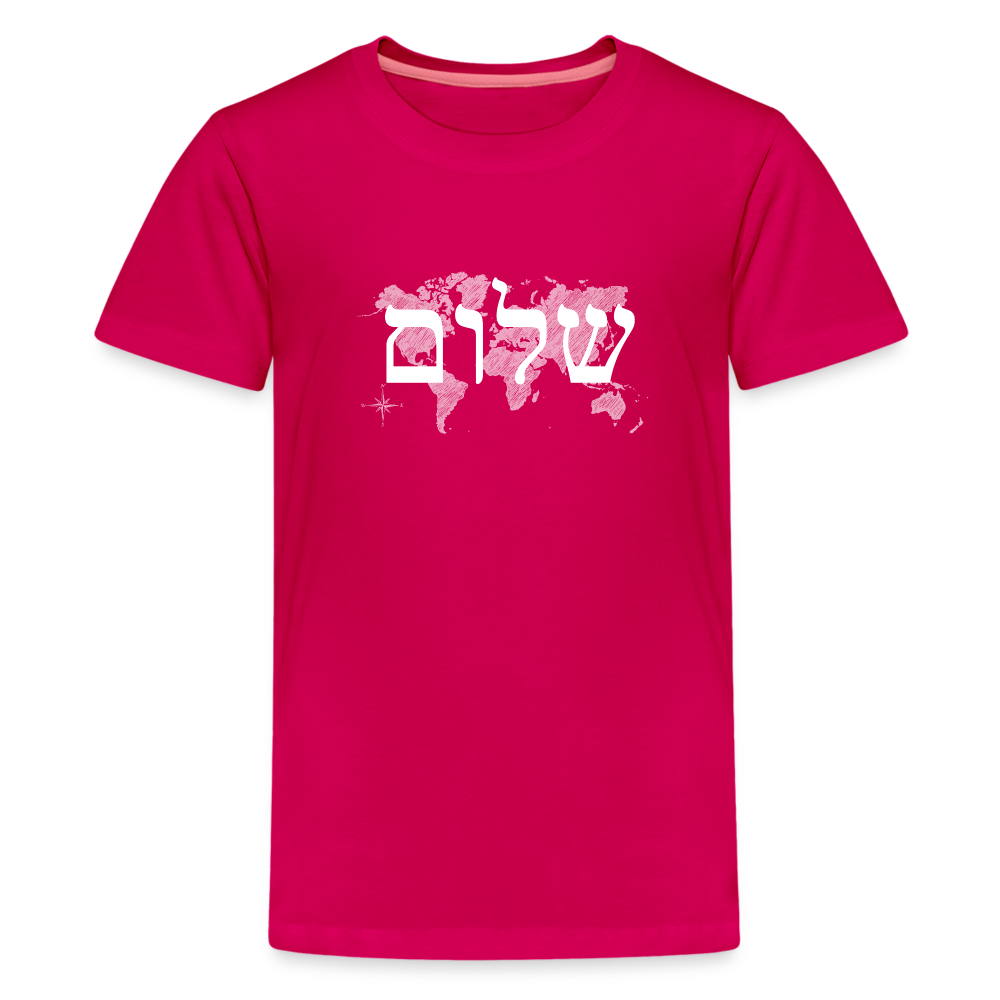 Peace on Earth - Kids' Premium T-Shirt - dark pink
