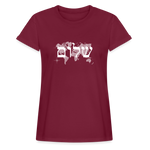 Peace on Earth - Women's Relaxed Fit T-Shirt - burgundy