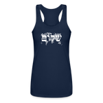 Peace on Earth - Women’s Performance Racerback Tank Top - navy