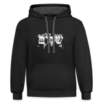 Peace on Earth - Unisex Contrast Hoodie - black/asphalt