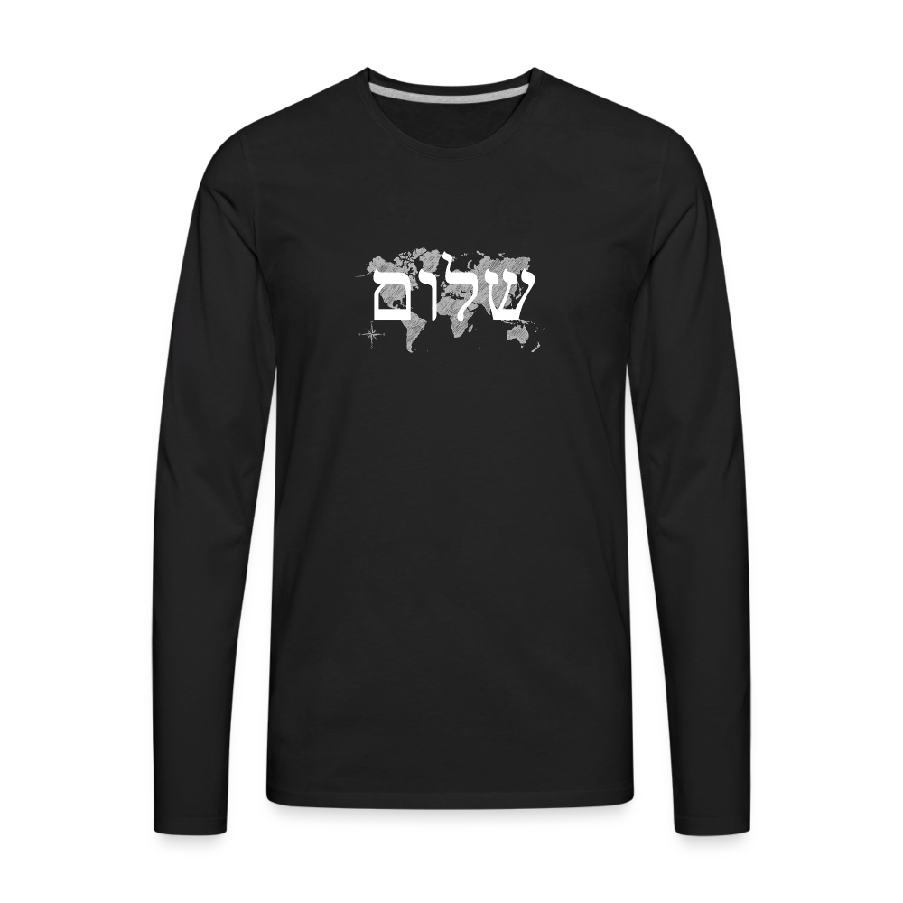Peace on Earth - Men's Premium Long Sleeve T-Shirt - black