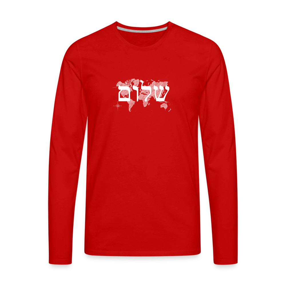 Peace on Earth - Men's Premium Long Sleeve T-Shirt - red