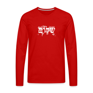Peace on Earth - Men's Premium Long Sleeve T-Shirt - red