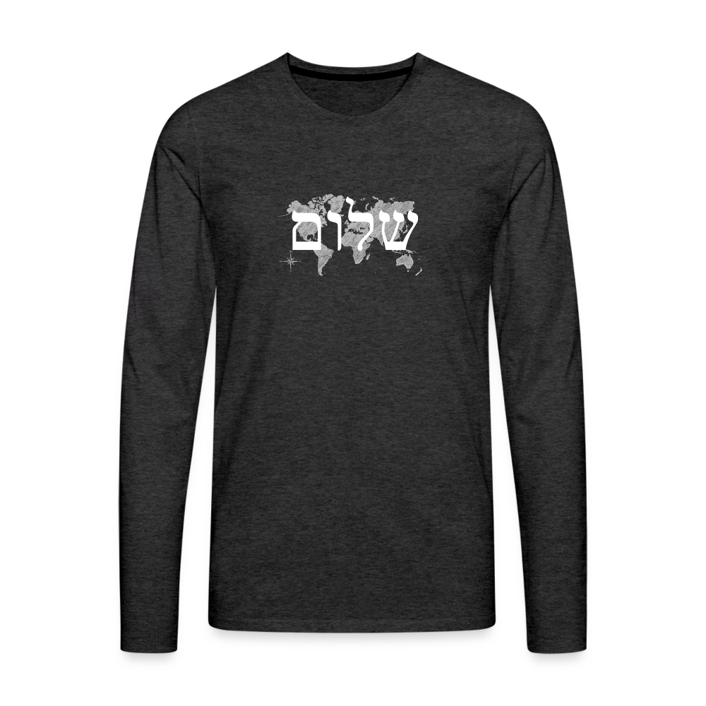 Peace on Earth - Men's Premium Long Sleeve T-Shirt - charcoal grey