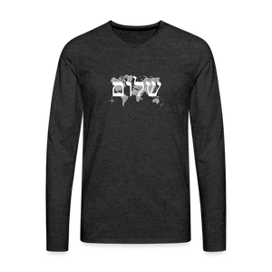 Peace on Earth - Men's Premium Long Sleeve T-Shirt - charcoal grey