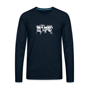 Peace on Earth - Men's Premium Long Sleeve T-Shirt - deep navy