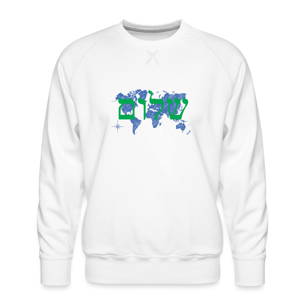 Peace on Earth - Men’s Premium Sweatshirt - white