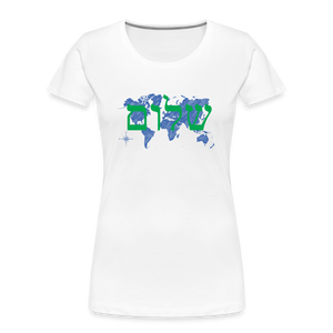 Peace on Earth - Women’s Premium Organic T-Shirt - white