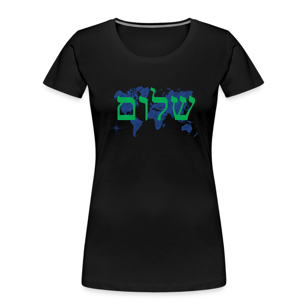 Peace on Earth - Women’s Premium Organic T-Shirt - black