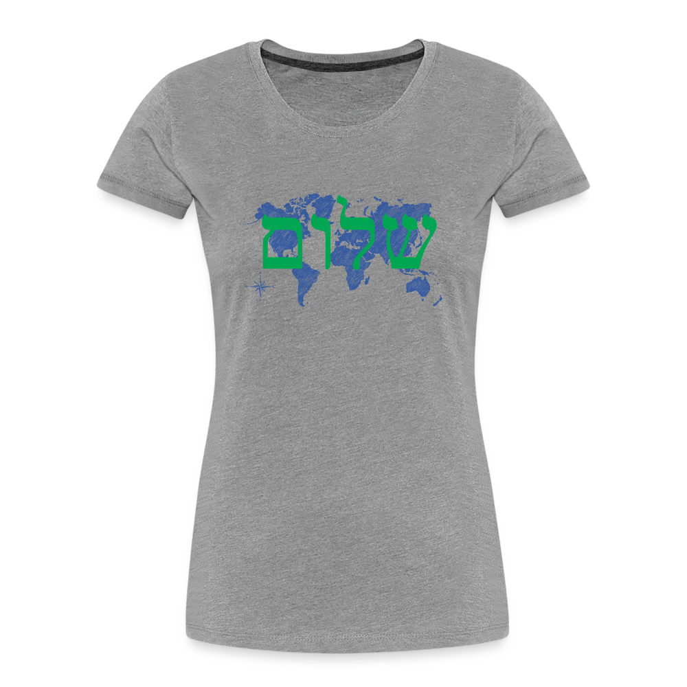 Peace on Earth - Women’s Premium Organic T-Shirt - heather gray