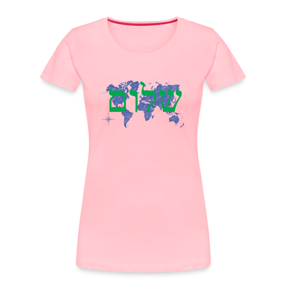 Peace on Earth - Women’s Premium Organic T-Shirt - pink