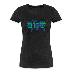Peace on Earth - Women’s Premium Organic T-Shirt - charcoal grey
