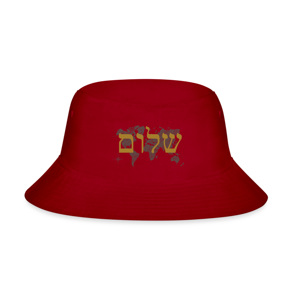 Peace on Earth - Bucket Hat - red