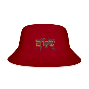 Peace on Earth - Bucket Hat - red