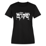 Peace on Earth - Women's Moisture Wicking Performance T-Shirt - black