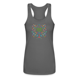 To Dust You Shall Return - Women’s Performance Racerback Tank Top - charcoal