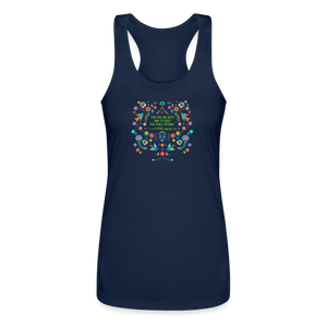 To Dust You Shall Return - Women’s Performance Racerback Tank Top - navy